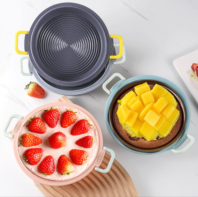 Silicone air fryer baking pan cake mold, high temperature resistant, easy to release, round household baking tool