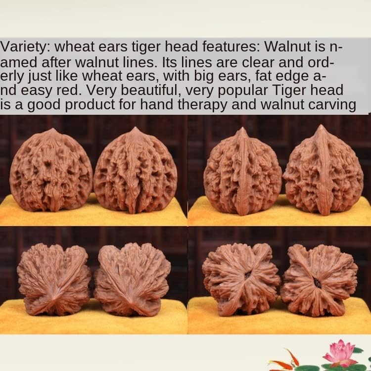 Generic Walnut Massage Ball, 39mm, 2 Pack, Natural Wenwan Walnut, Color Changes Over Time, Manual/Hand-Powered, Cordless, New, Pain Relief, Muscle Therapy, Stress Relief