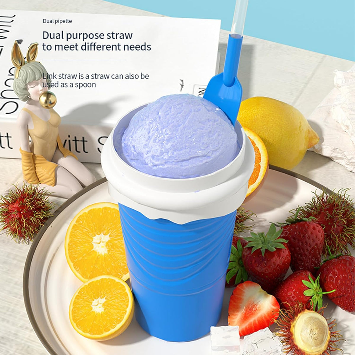 Homemade outdoor beverage smoothie cup silicone quick ice making refrigeration cup