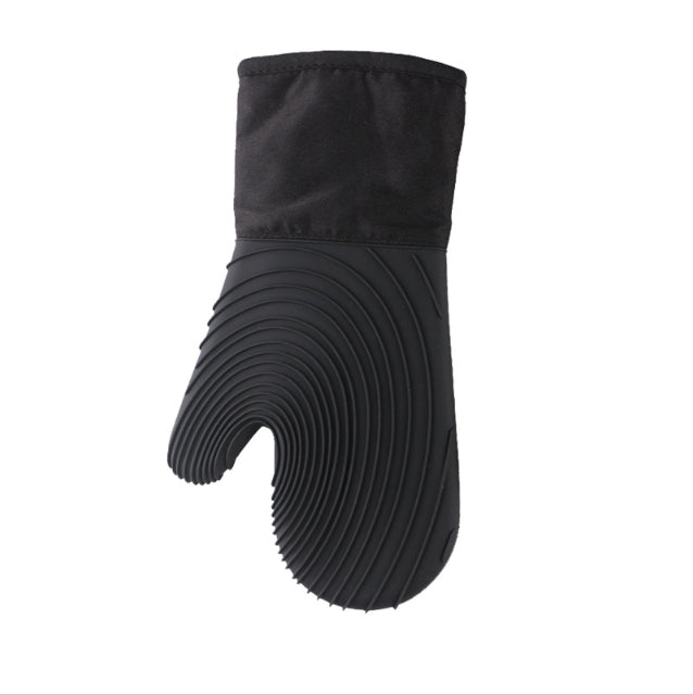 Silicone heat insulation gloves, microwave anti-scalding gloves, kitchen high temperature resistant gloves, thickened microwave baking gloves