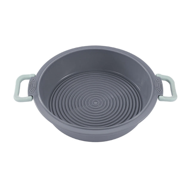 Silicone air fryer baking pan cake mold, high temperature resistant, easy to release, round household baking tool