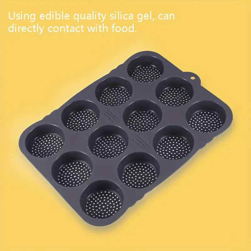 Hamburger bread mold 12-piece French bread mold household food-grade non-stick baguette bread tools