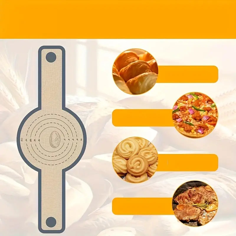 Air fryer long handle bread baking sling baking mat dough transfer mat