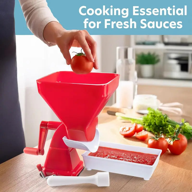 Effortless Tomato Juicer β Hand-Powered with Secure Base for Fresh Juice