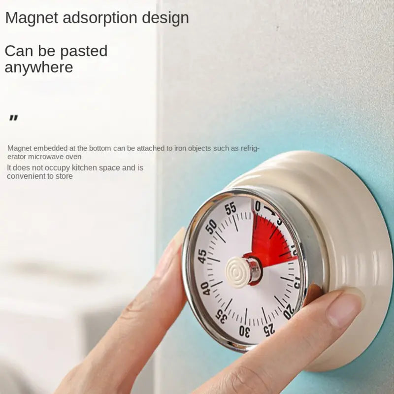 Kitchen timer mechanical timer reminder round time alarm clock countdown magnetic visualization
