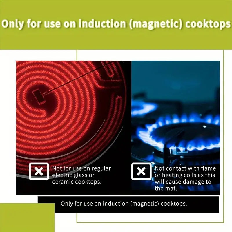 Anti-slip and easy-to-clean protective mat, high temperature resistant silicone induction cooker anti-fouling mat, induction cooker silicone mat