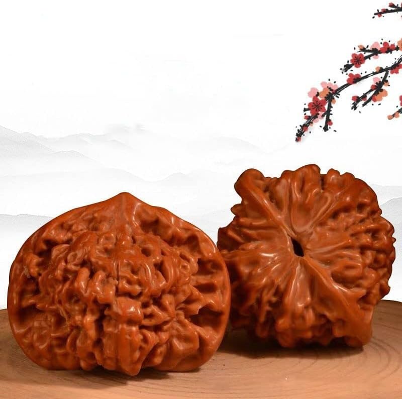 Generic Walnut Massage Ball, 39mm, 2 Pack, Natural Wenwan Walnut, Color Changes Over Time, Manual/Hand-Powered, Cordless, New, Pain Relief, Muscle Therapy, Stress Relief