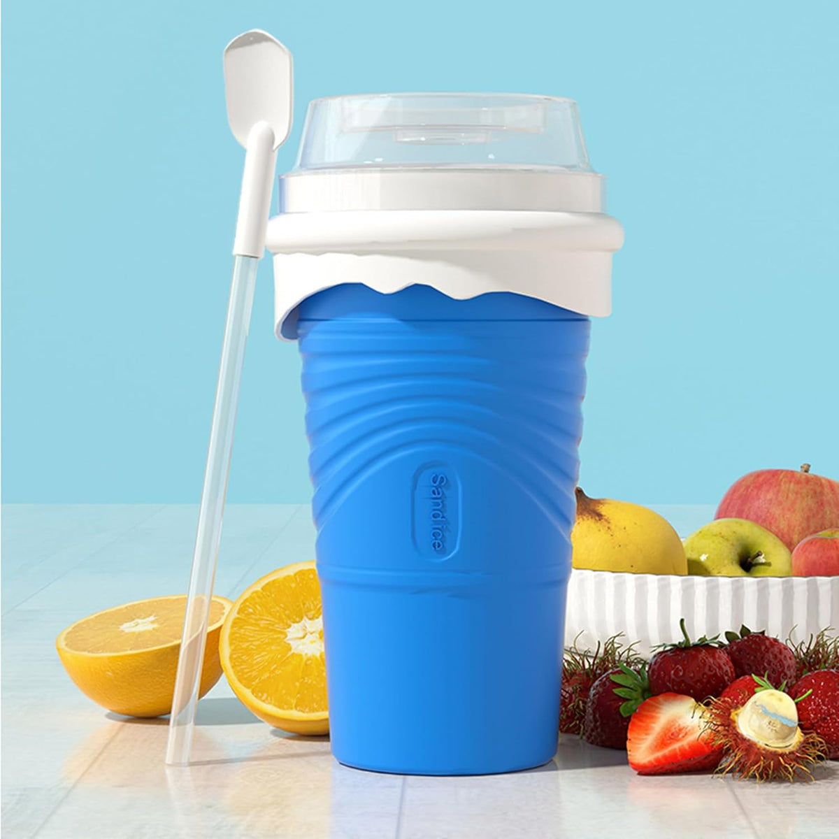 Homemade outdoor beverage smoothie cup silicone quick ice making refrigeration cup