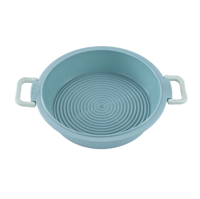 Silicone air fryer baking pan cake mold, high temperature resistant, easy to release, round household baking tool