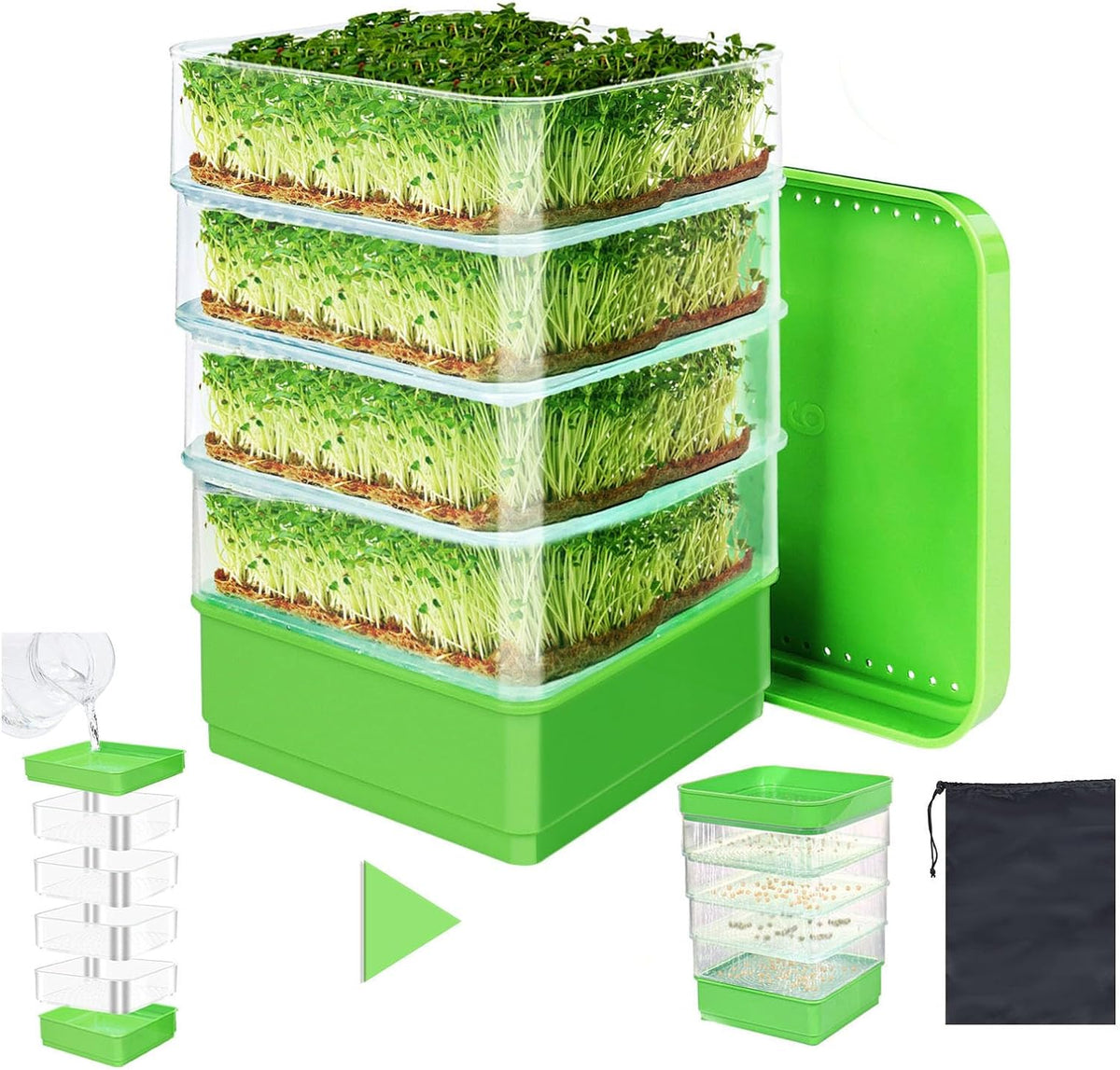 4-Tier Seed Sprouting Kit with