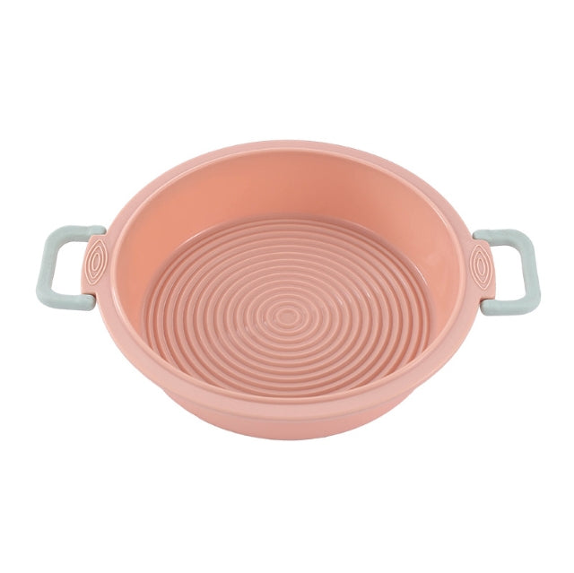 Silicone air fryer baking pan cake mold, high temperature resistant, easy to release, round household baking tool