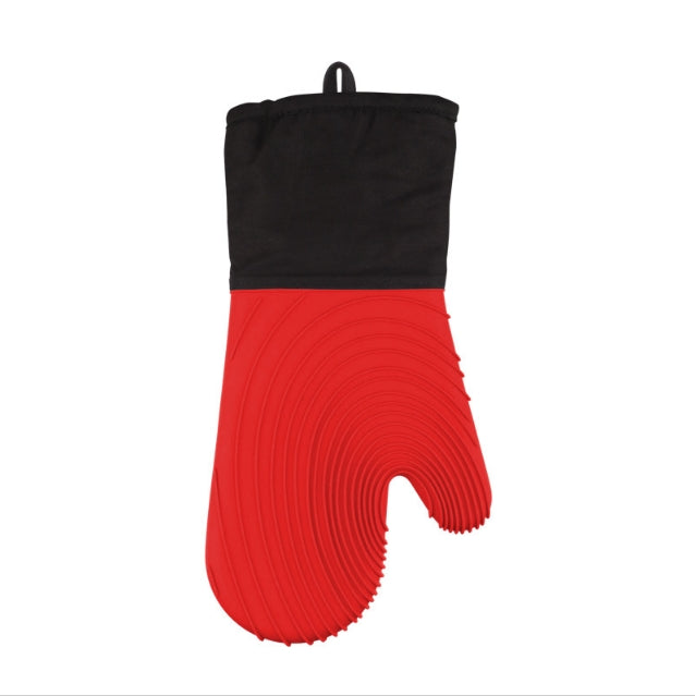 Silicone heat insulation gloves, microwave anti-scalding gloves, kitchen high temperature resistant gloves, thickened microwave baking gloves