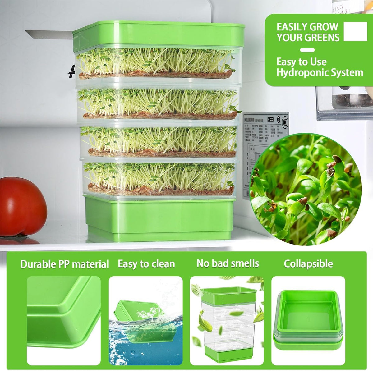 4-Tier Seed Sprouting Kit with