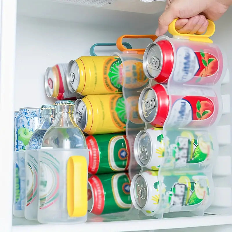 Kitchen refrigerator storage box refrigerated beer coke can soda drink storage rack storage box