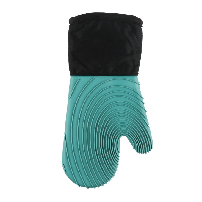 Silicone heat insulation gloves, microwave anti-scalding gloves, kitchen high temperature resistant gloves, thickened microwave baking gloves