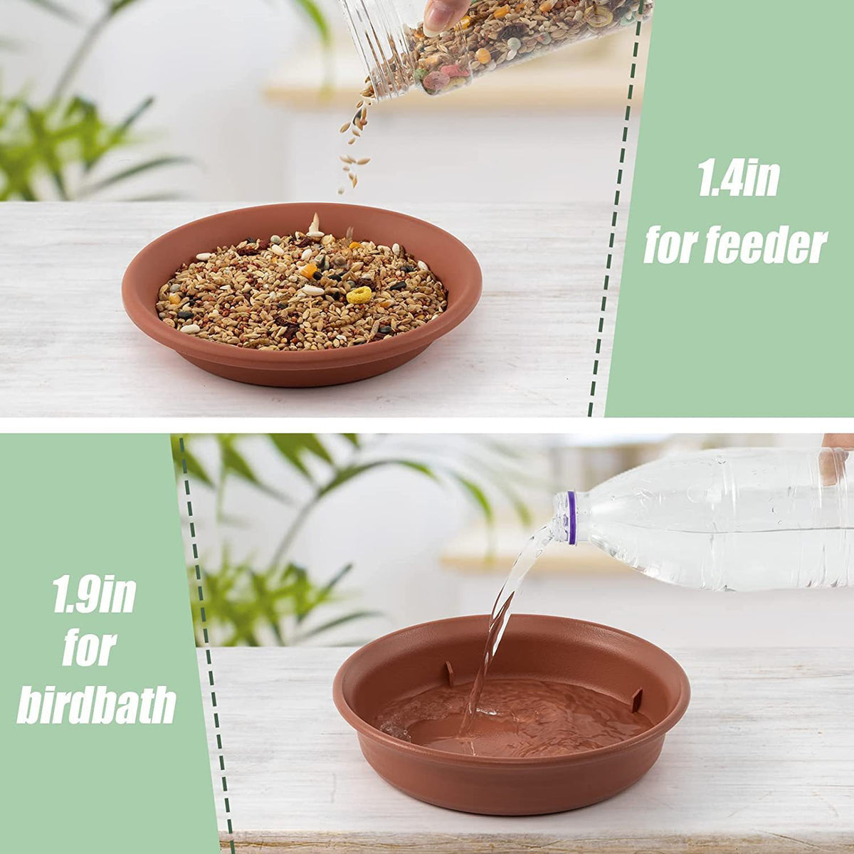 Creative Hanging Bird Feeder with Double Trays – Outdoor Garden Decoration