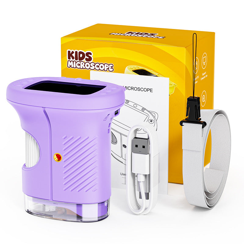 1000X Digital Handheld Microscope for Kids Portable Outdoor Toys & Gifts