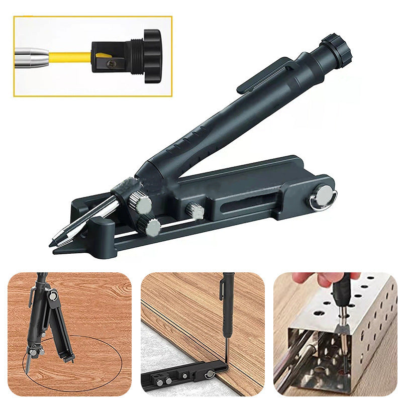 Precision Woodworking Marking Gauge & Angle Ruler – Multi-Functional Measuring Tool