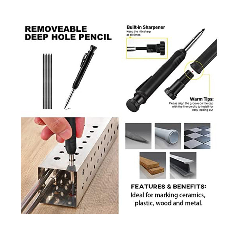 Precision Woodworking Marking Gauge & Angle Ruler – Multi-Functional Measuring Tool