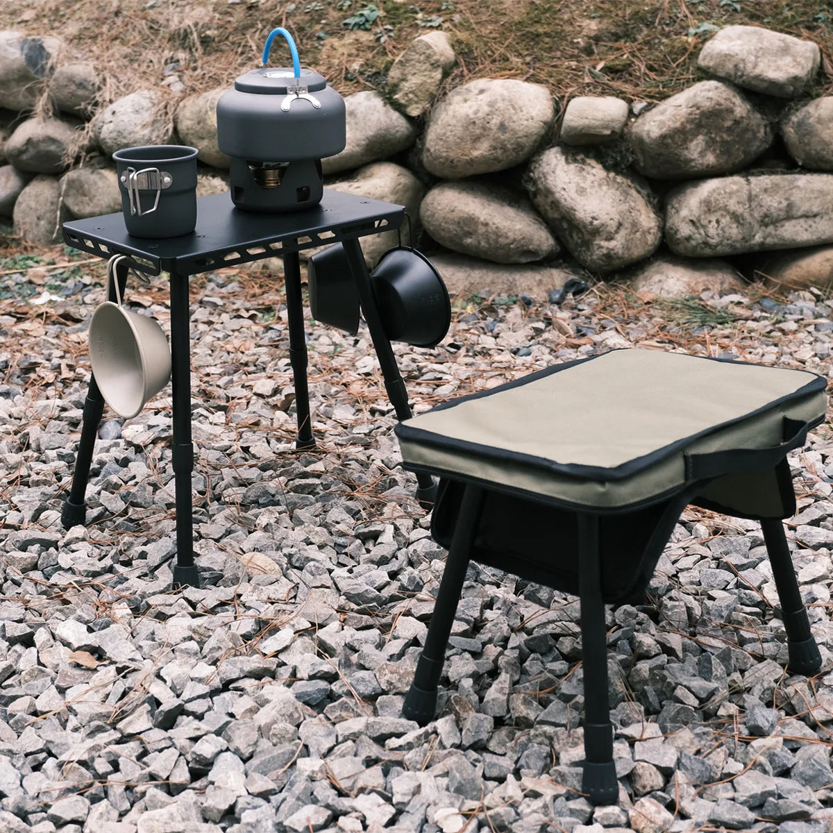 Outdoor Camping Tactical Chair Folding Stool Lightweight Pony Stool Portable Fishing Aluminium Stool with Storage Bag