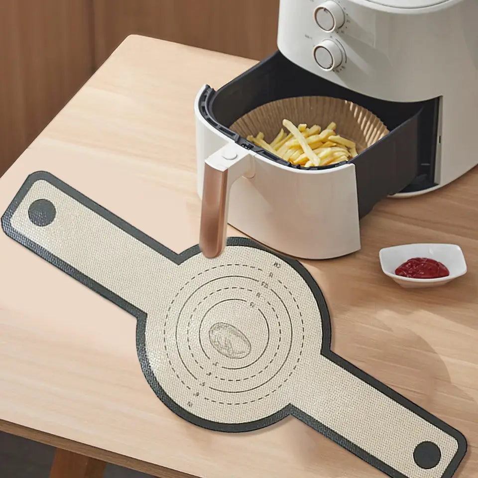 Air fryer long handle bread baking sling baking mat dough transfer mat
