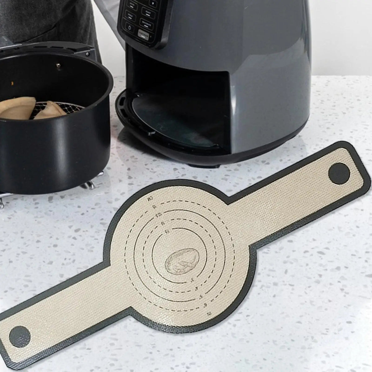 Air fryer long handle bread baking sling baking mat dough transfer mat