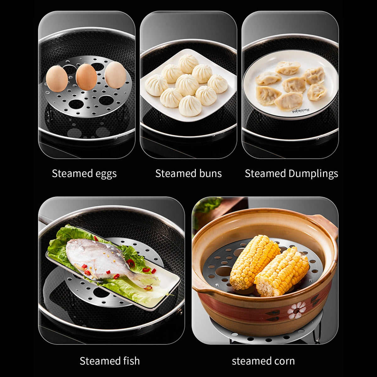 gg Steamer Rack Trivet,Stainless Steel Multipurpose Rack, Great for Lifting out Whatever Delicious Meats & Veggies You Cook