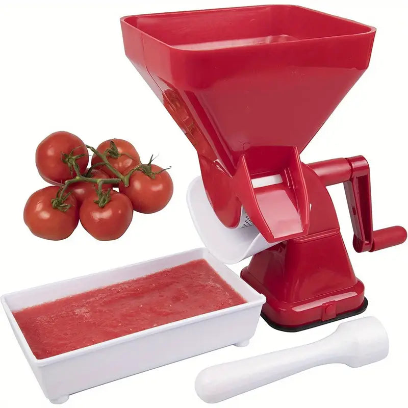 Effortless Tomato Juicer – Hand-Powered with Secure Base for Fresh Juice
