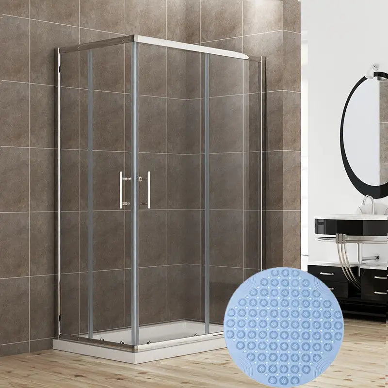 Round bathroom anti-slip mat household shower room hydrophobic quick-drying suction cup floor mat bathroom massage foot mat